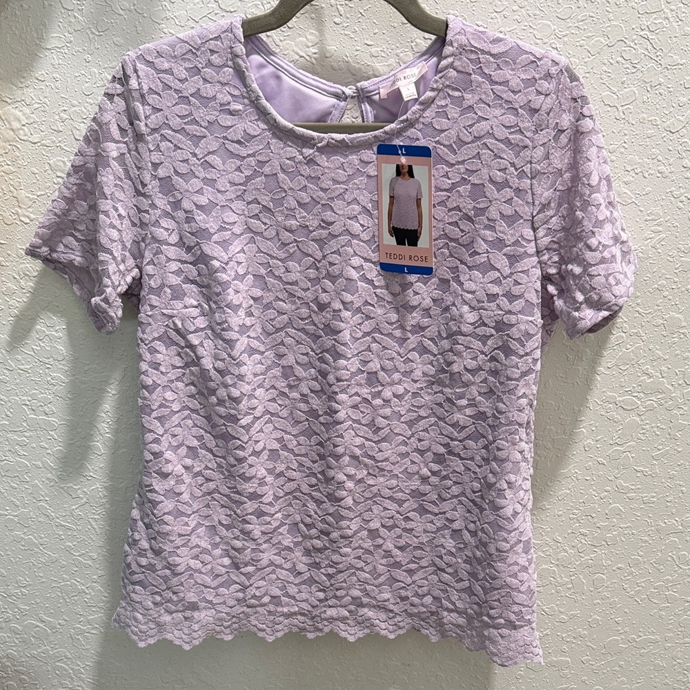 Women's Purple Lace Blouse